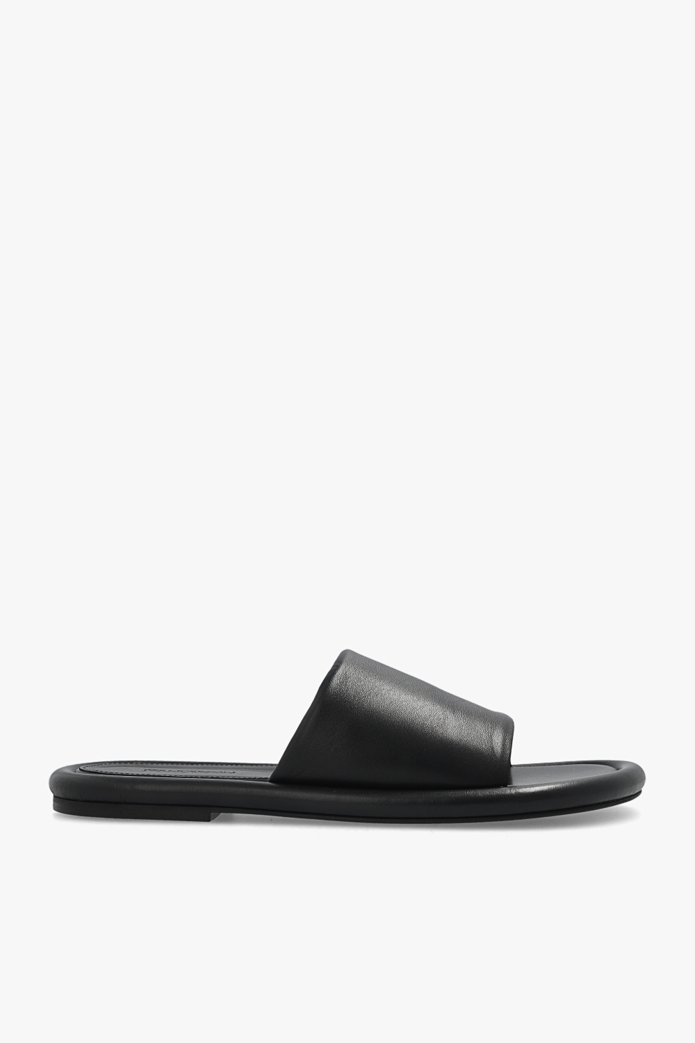 JW ANDERSON レザー スライドサンダル JW ANDERSON かぎ針編み&レザー スライドサンダル | THE OUTNET